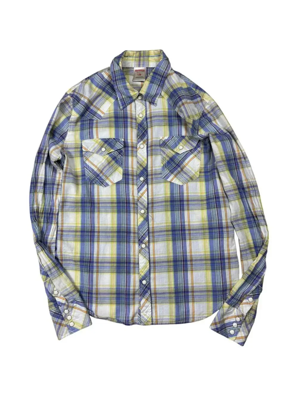 True Religion Y2K Plaid Pearl Snap Western Shirt